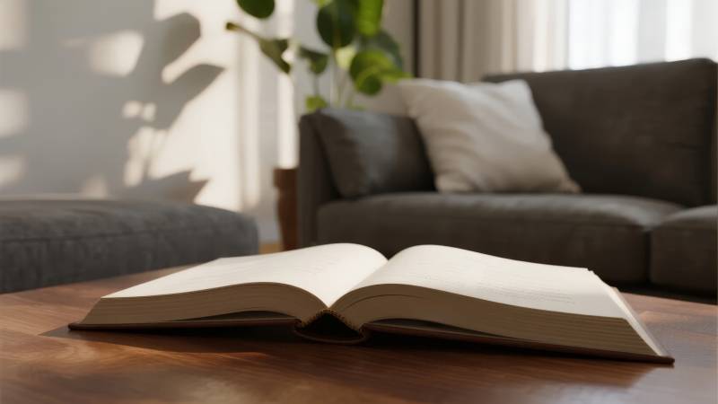 书页静开 光影相伴图片