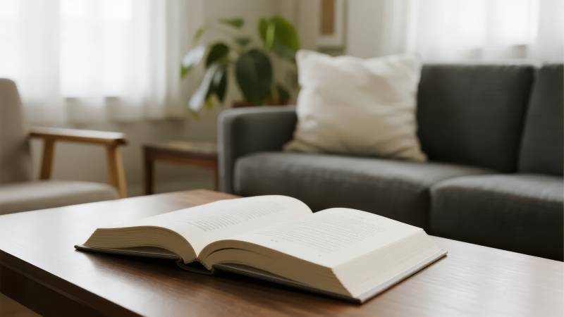 书页静开 温馨客厅图片