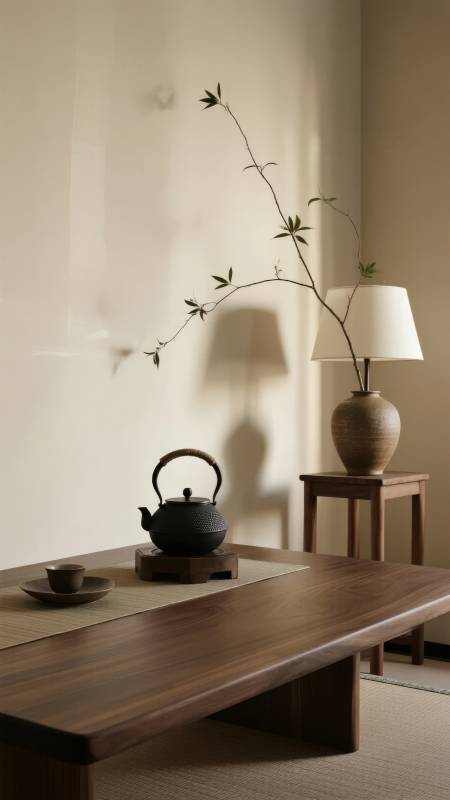 禅意茶室静谧时光图片