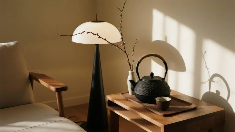 静谧茶室时光图片