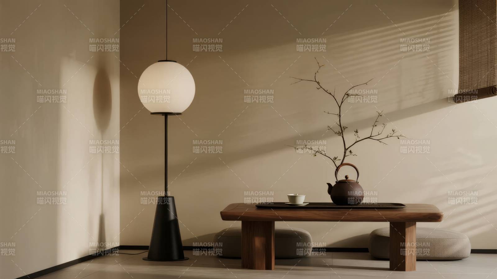 禅意茶室静谧时光图片