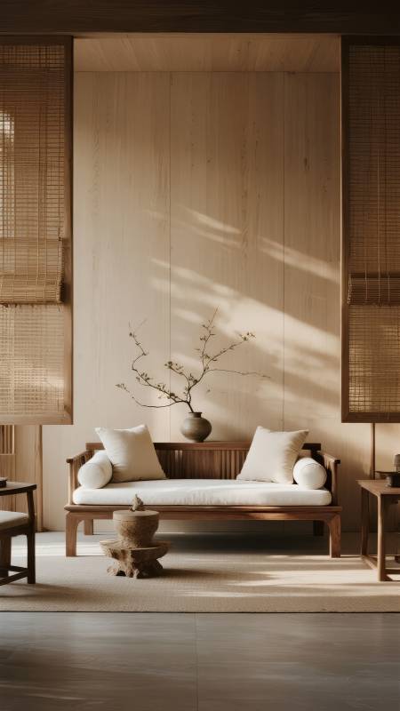 禅意木居静谧时光图片