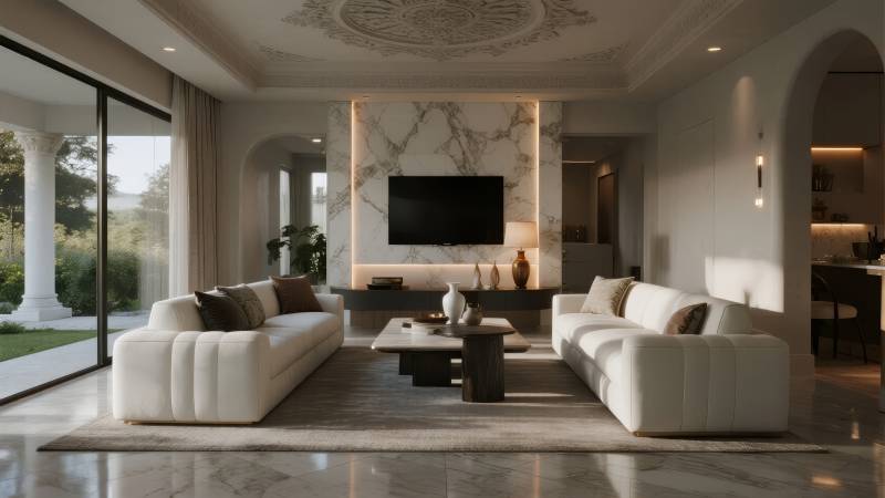 现代奢华客厅设计图片