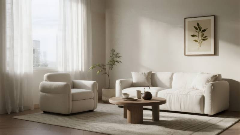 简约客厅布置图片