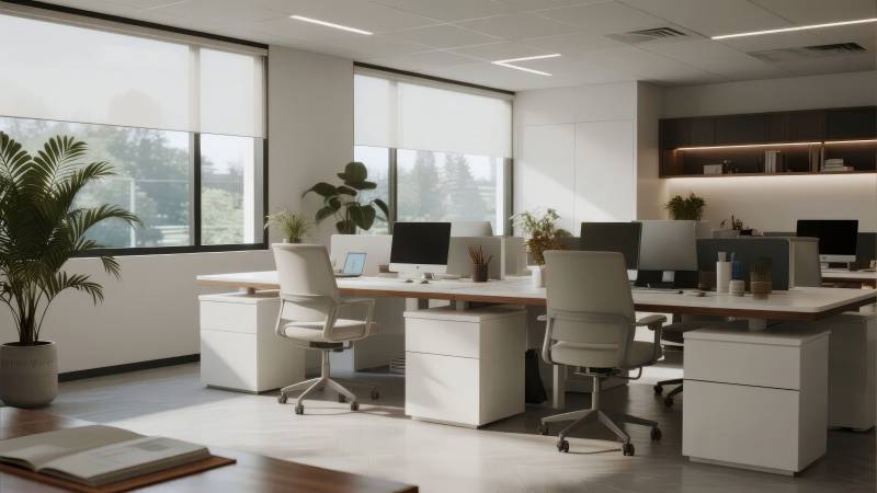 现代简约办公空间图片