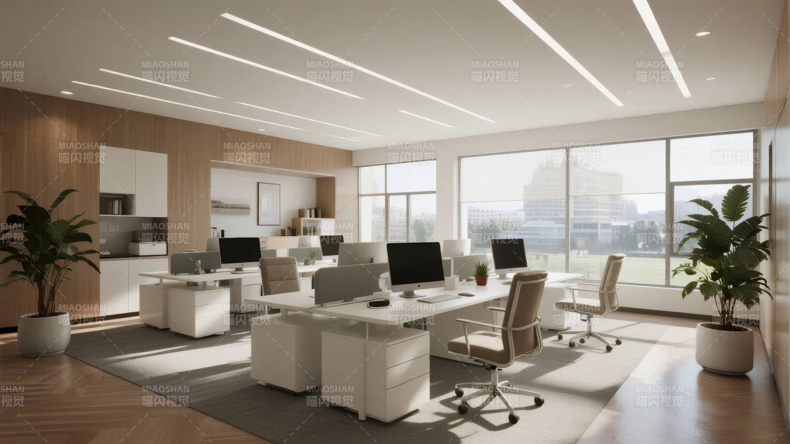 现代简约办公空间图片