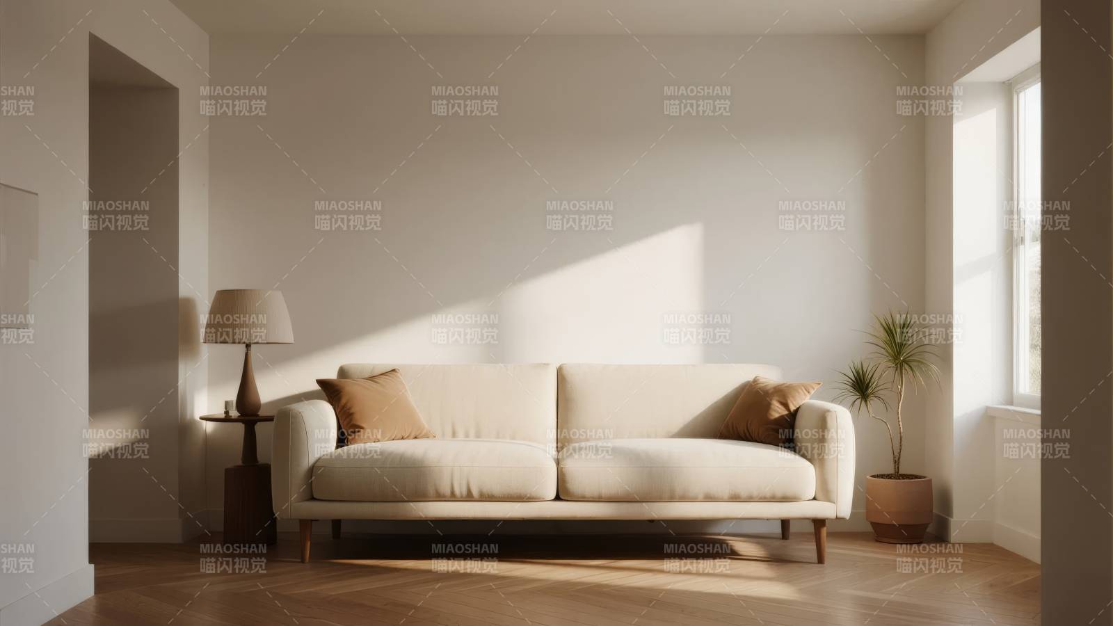 简约客厅阳光照耀图片