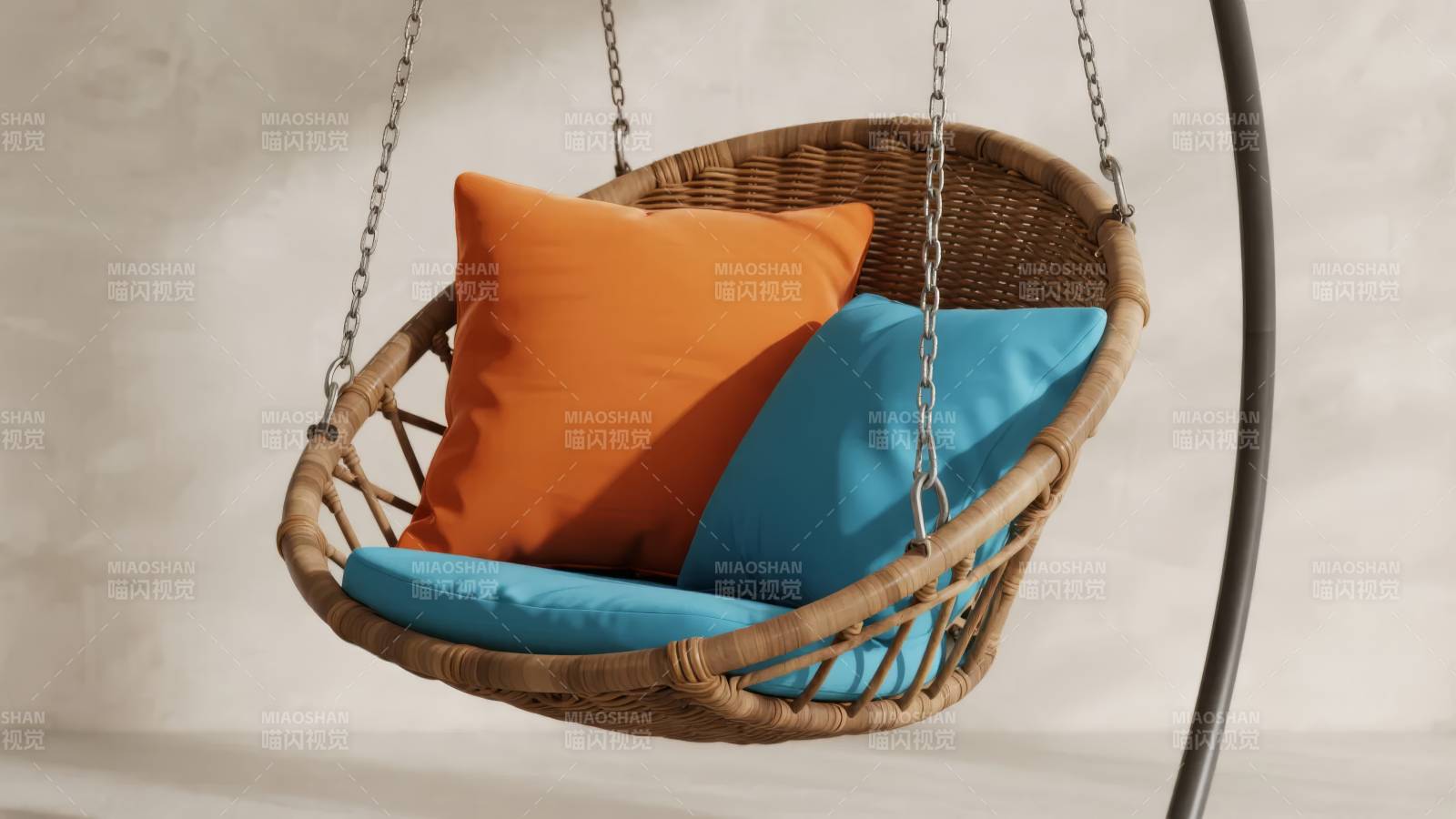 藤编吊椅 舒适惬意图片