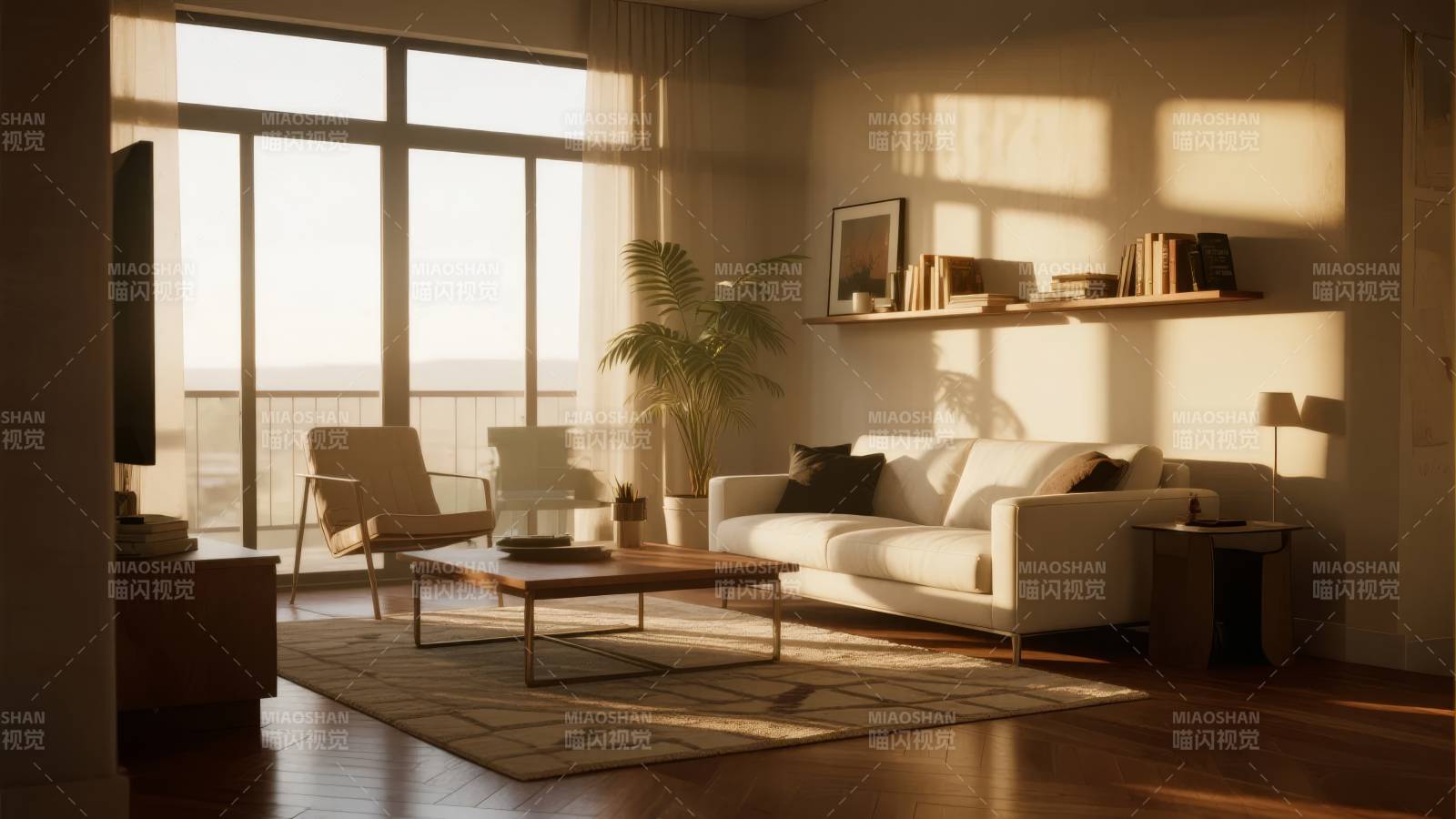 阳光客厅静谧时光图片