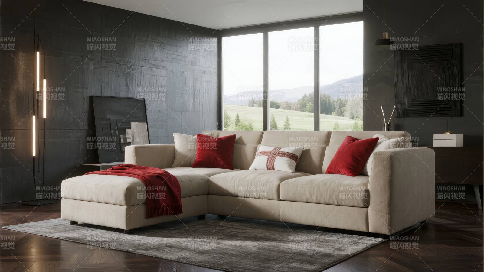 现代客厅沙发布置图片