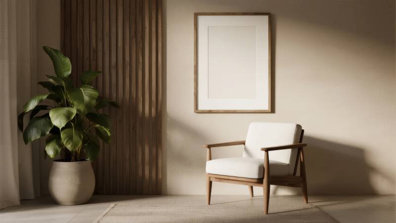 简约客厅一角图片