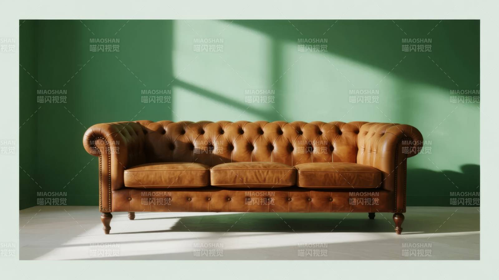 复古皮质沙发图片