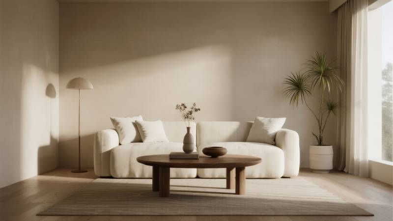 简约客厅静谧时光图片