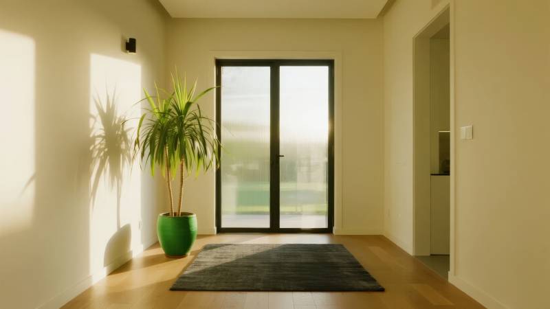 阳光洒满的简约客厅图片