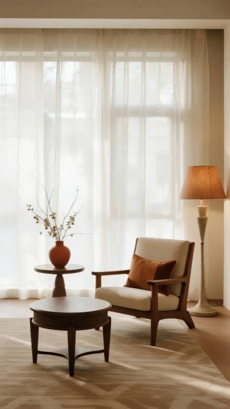 温馨客厅一角图片