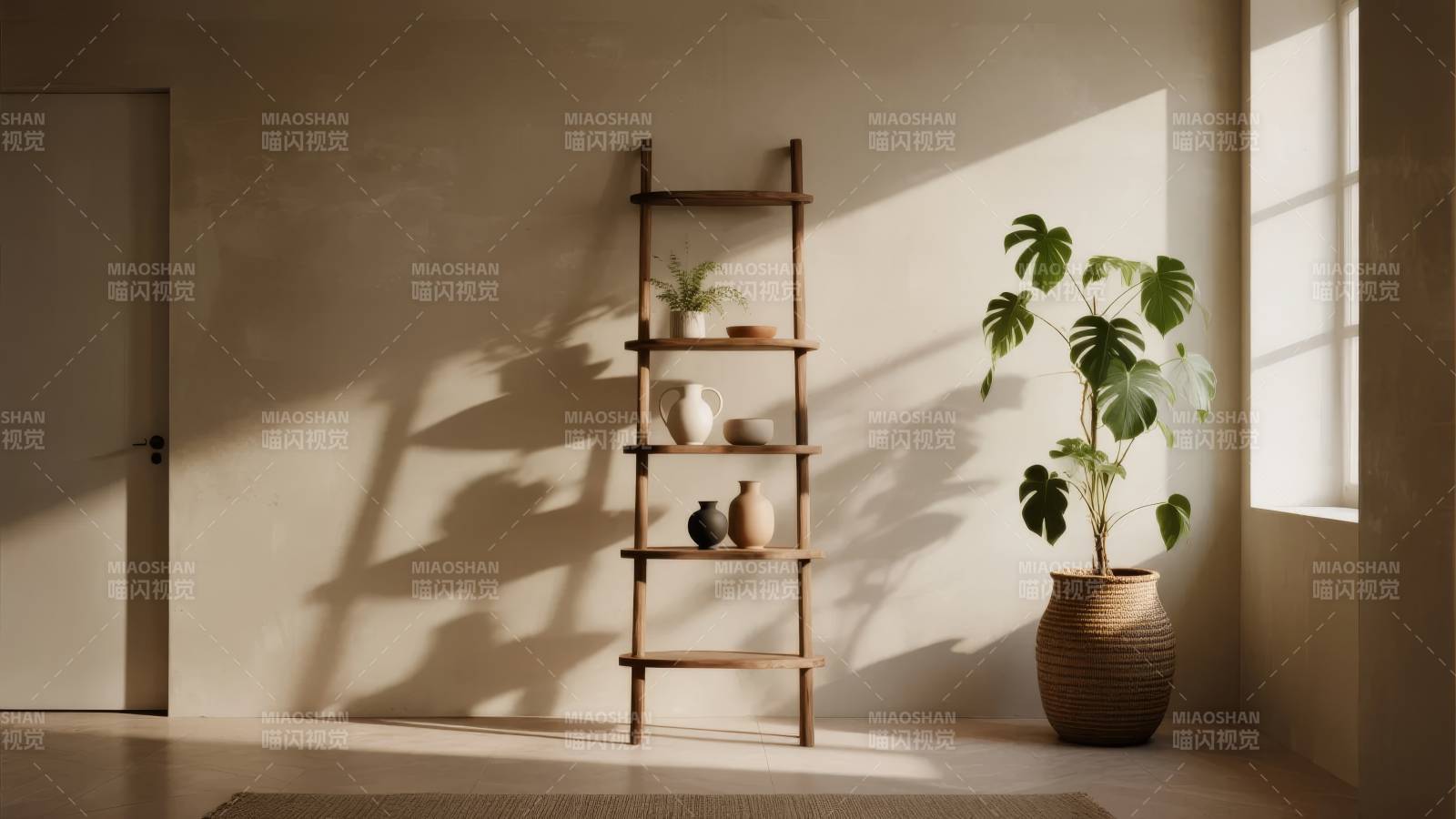 静谧角落绿意盎然图片