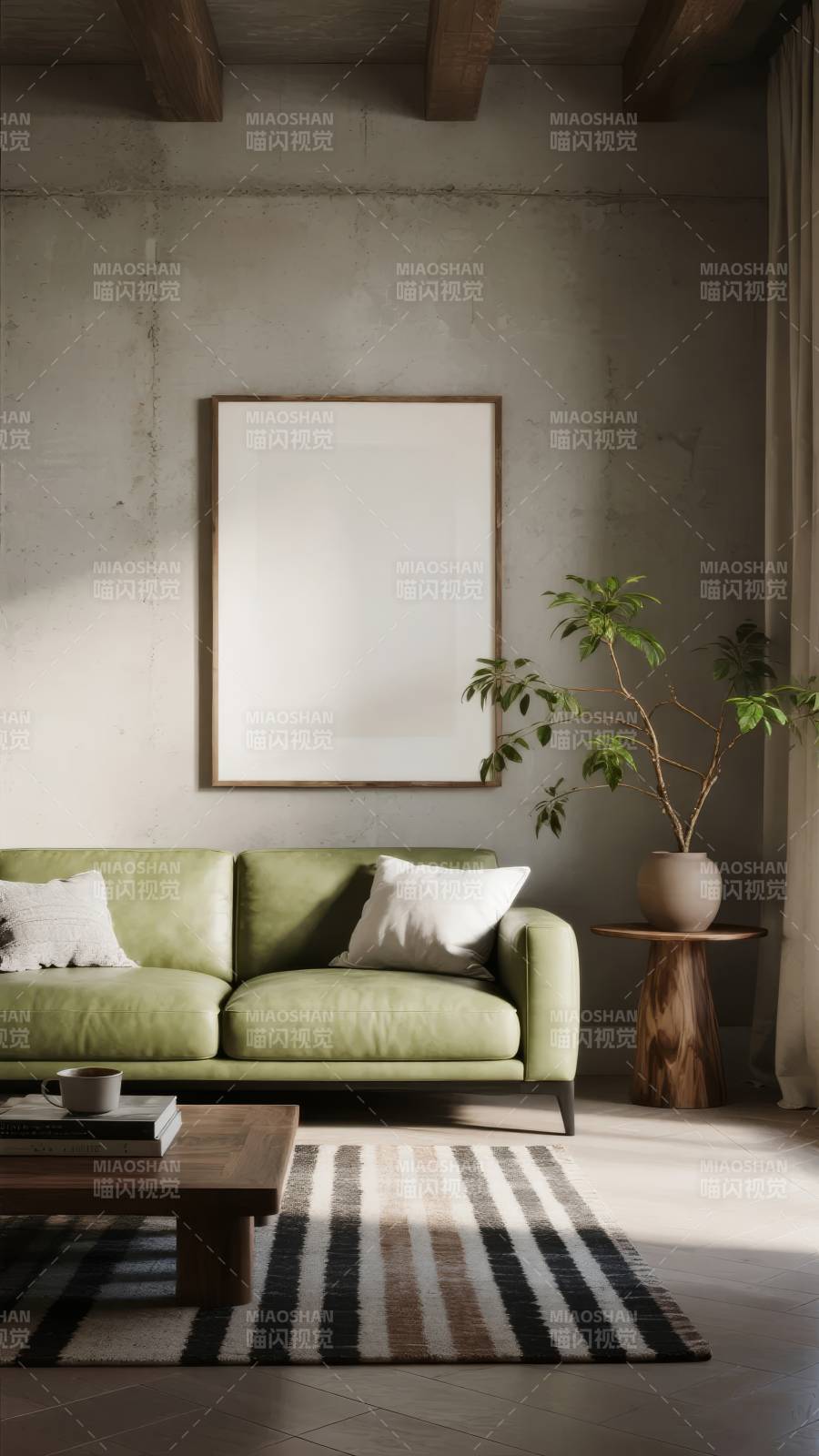 绿意盎然的客厅图片