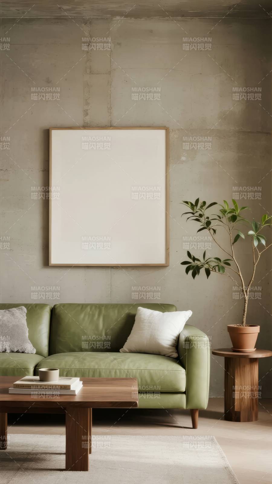 简约绿意客厅图片