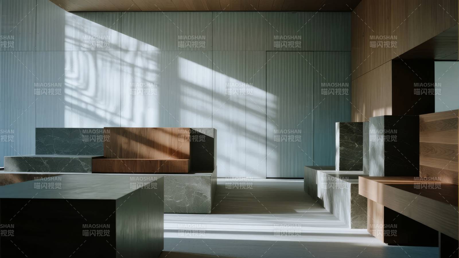 光影交错的现代空间图片