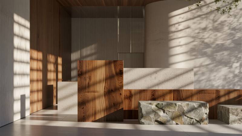 光影木石空间图片