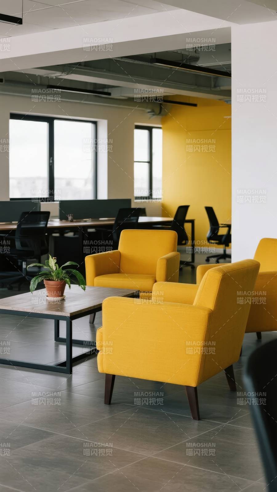 现代办公休闲区图片