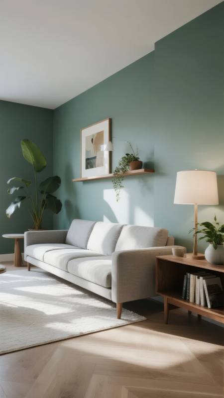 绿意盎然的客厅图片