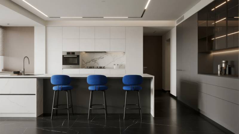 现代简约厨房设计图片