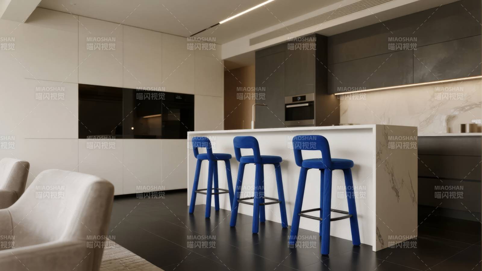 现代厨房吧台设计图片