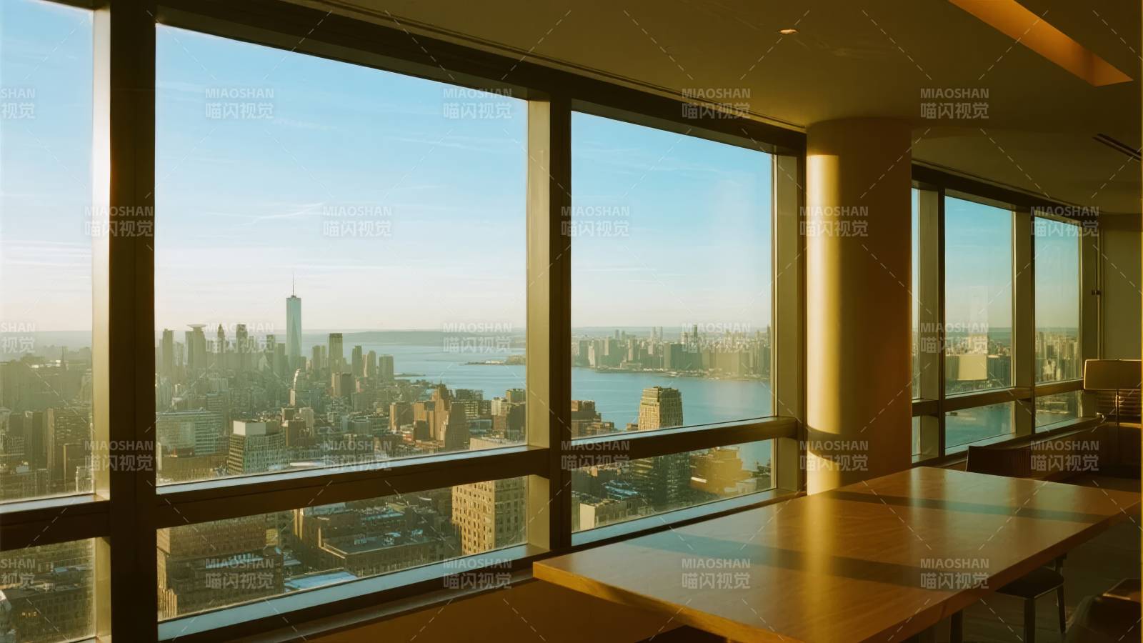 城市天际线美景图片