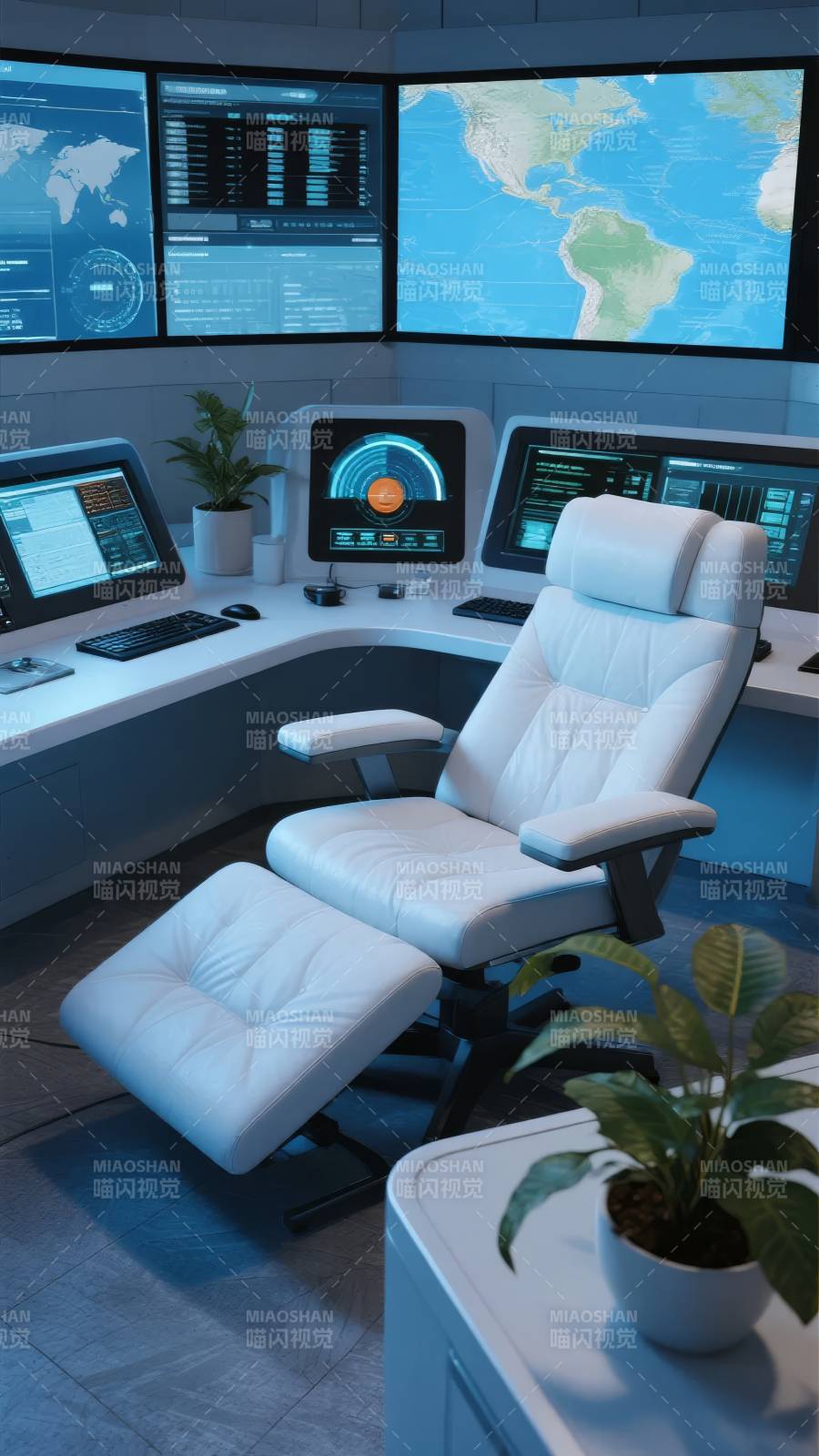 未来科技控制室图片