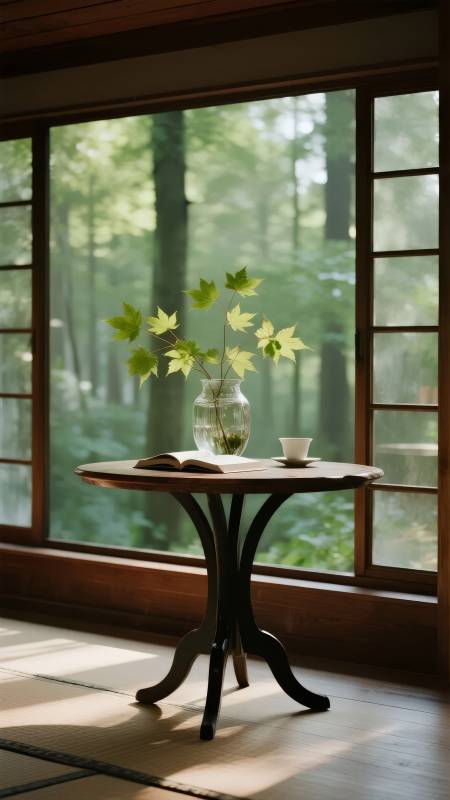 窗边静谧时光图片