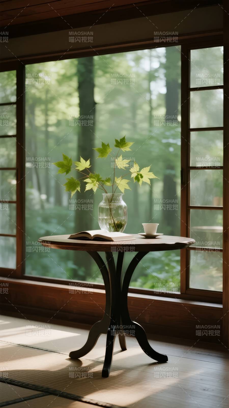 窗边静谧时光图片