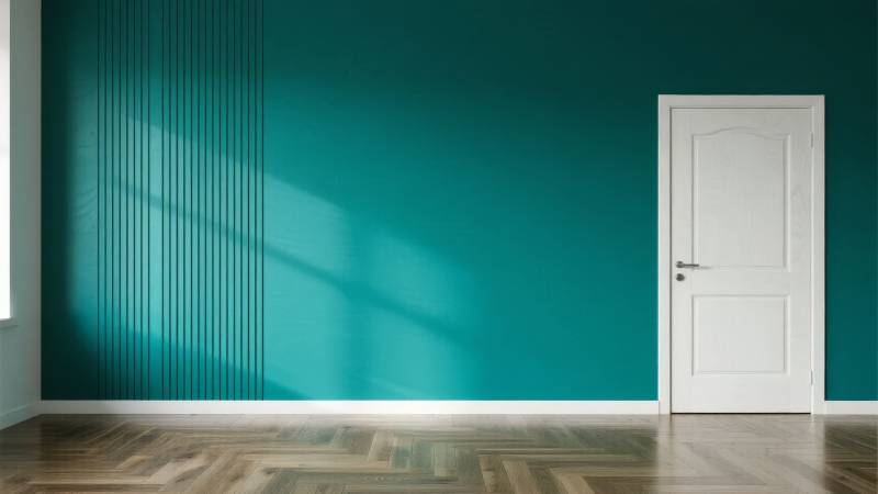 绿墙白门光影室图片