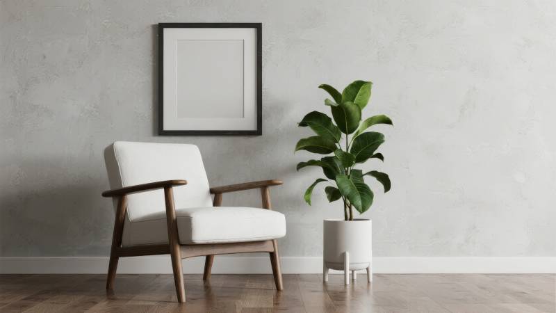 简约客厅一角图片