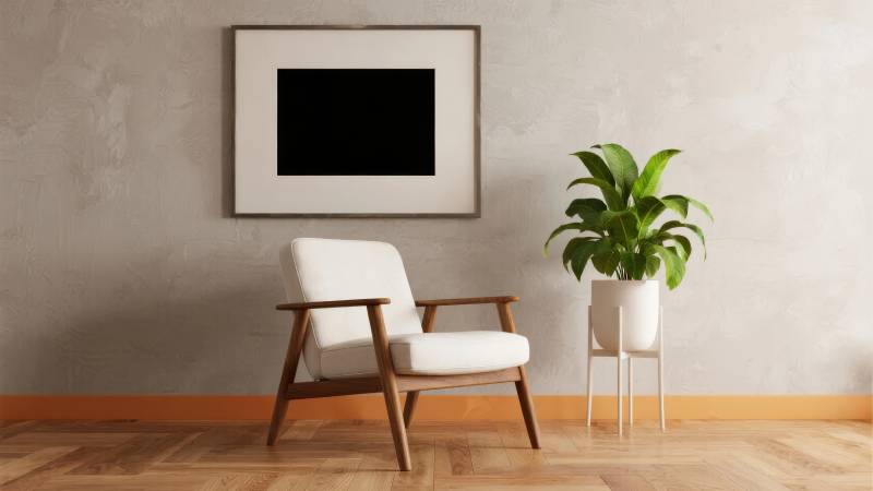 简约客厅一角图片