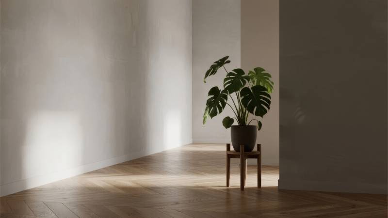 绿植静置光影间图片