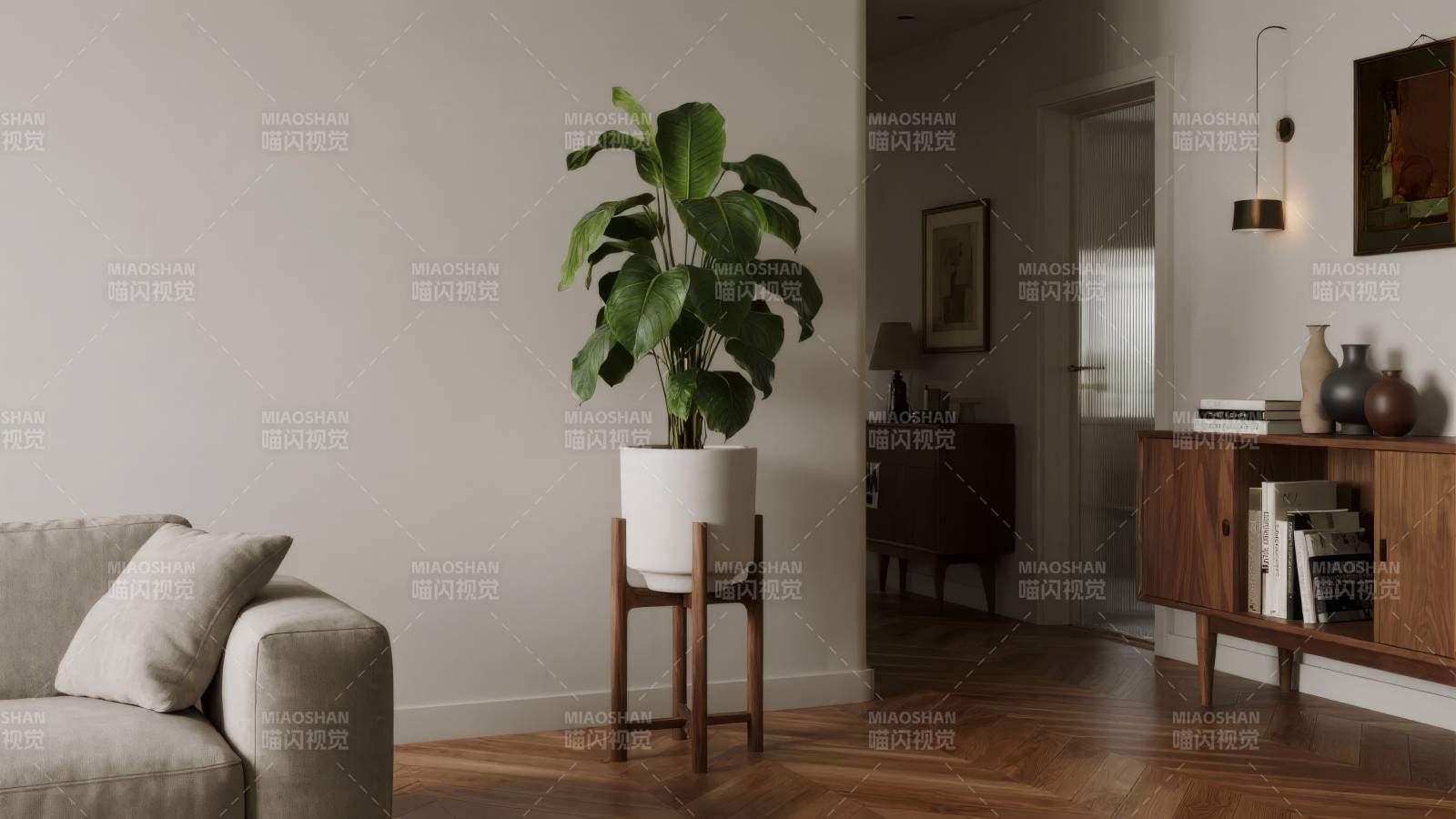 简约家居绿植点缀图片