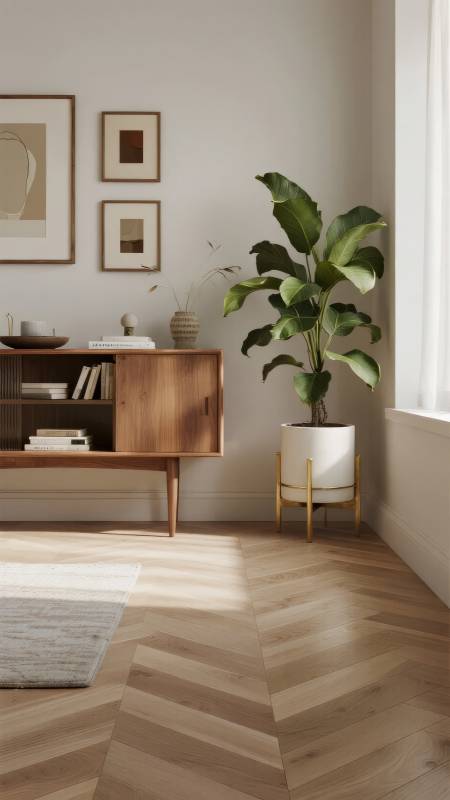 绿植点缀温馨角落图片