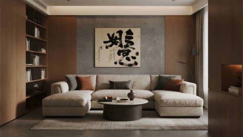 现代中式客厅设计图片