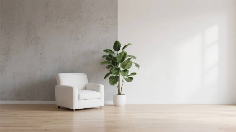 简约客厅一角图片