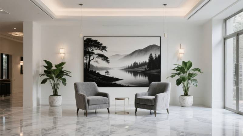 现代客厅艺术装饰图片