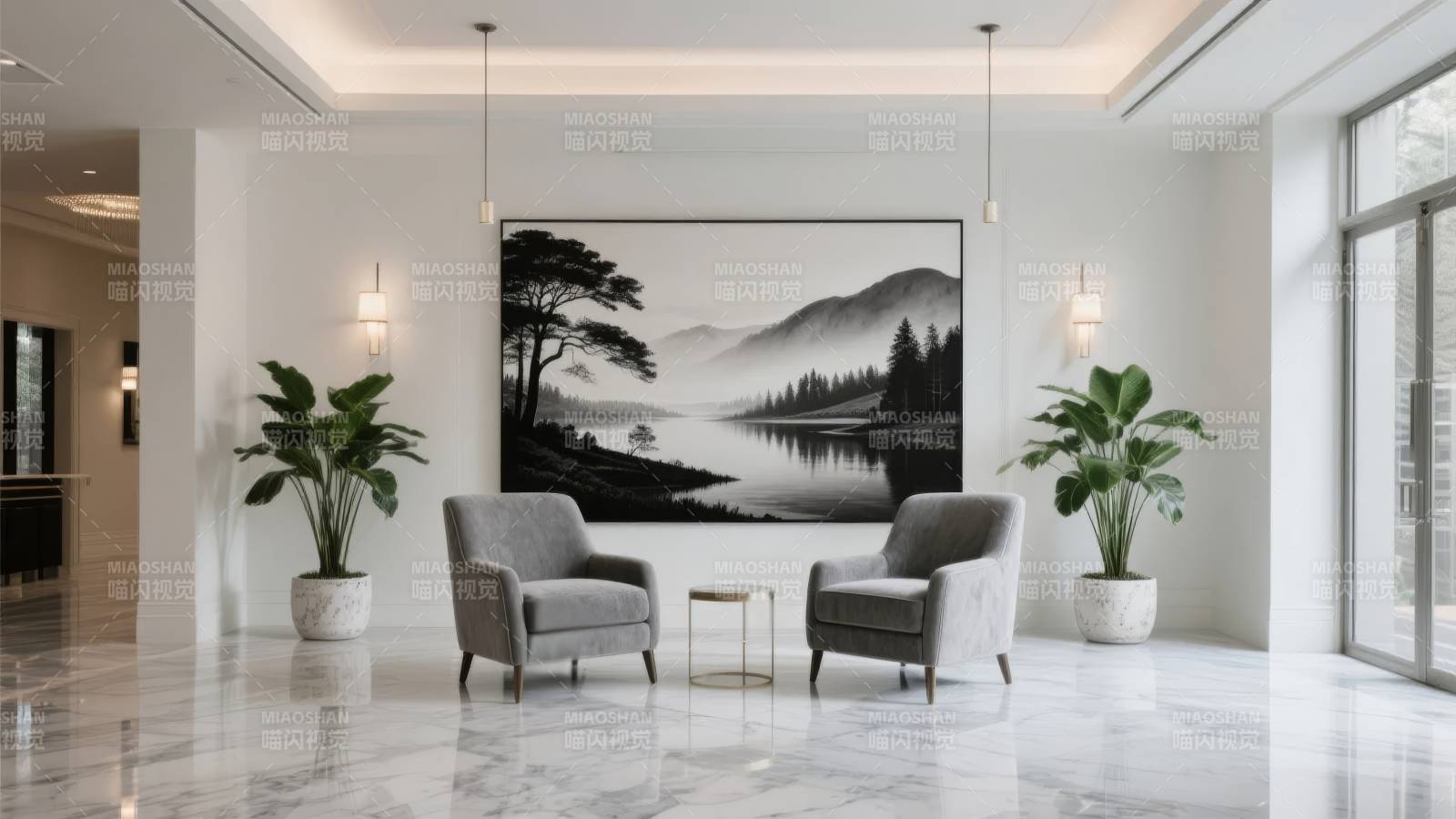 现代客厅艺术装饰图片