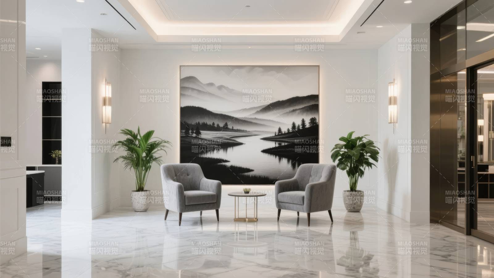 现代客厅艺术装饰图片