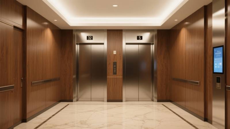 现代电梯厅图片