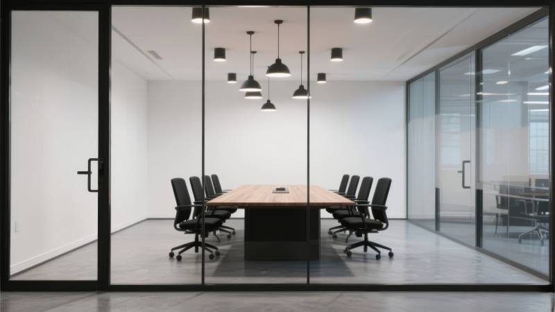 现代简约会议室图片