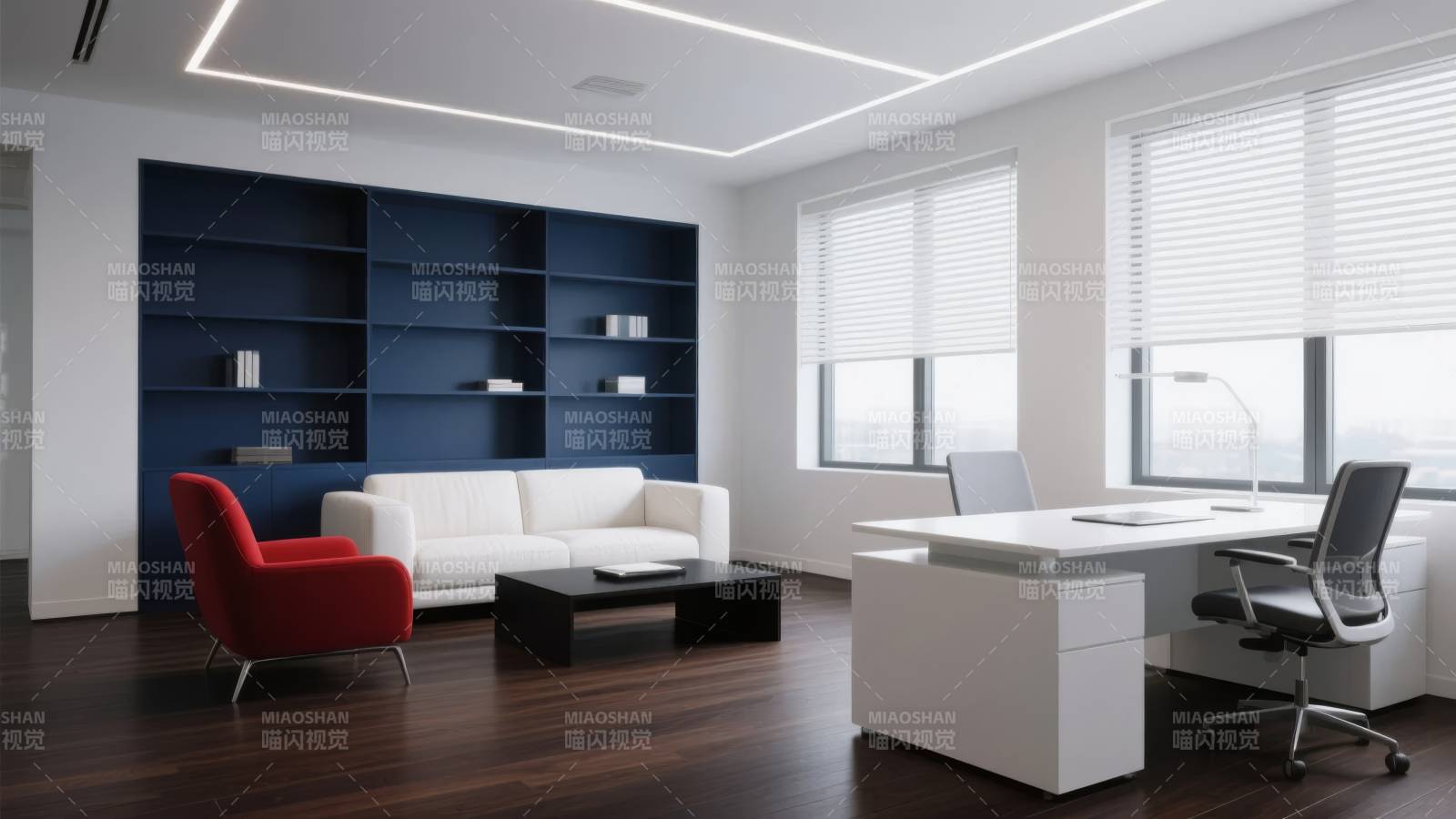 现代简约办公室图片