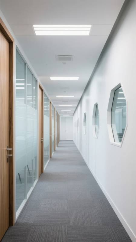 现代办公走廊图片