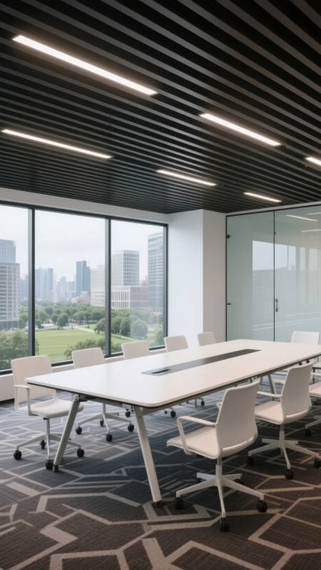 现代会议室全景图片