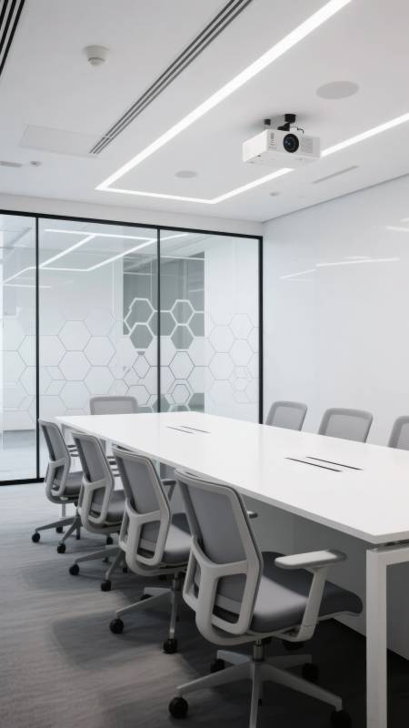 现代简约会议室图片