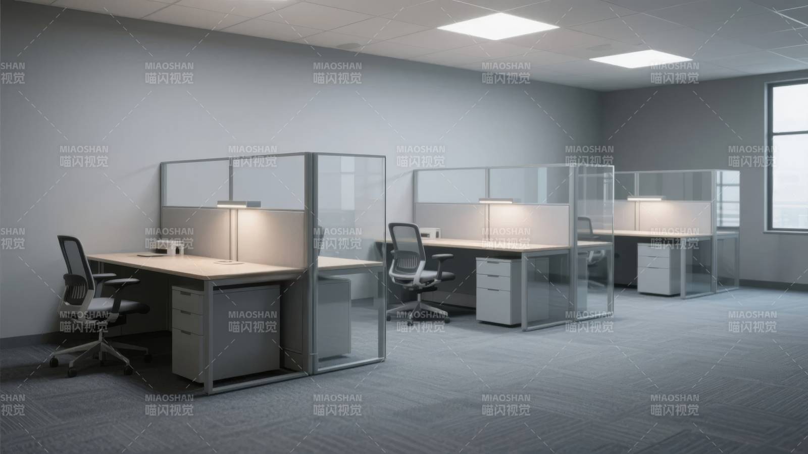 现代办公空间布局图片